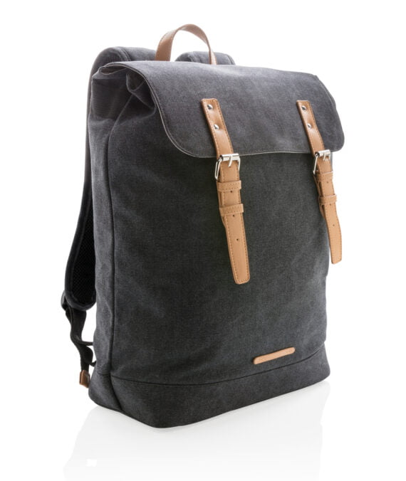 XD Collection Canvas laptop backpack PVC free