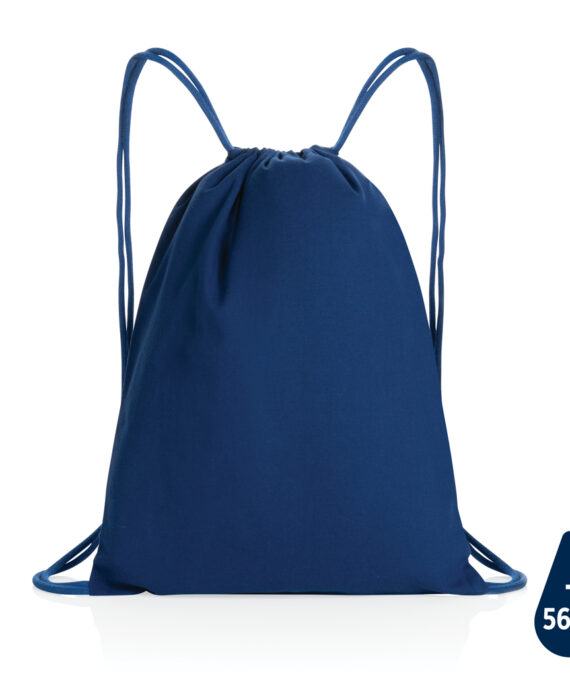 XD Collection Impact AWARE™ Recycled cotton drawstring backpack 145g