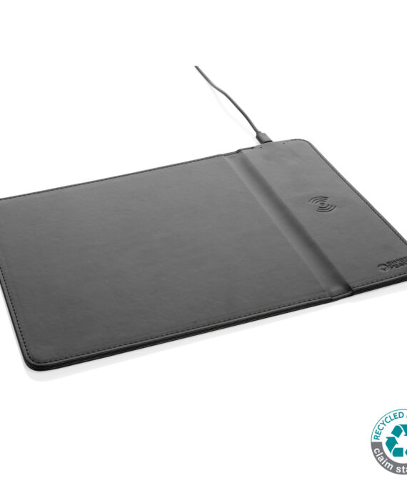 Swiss Peak Swiss Peak RCS recycled PU 10W wireless charging mousepad