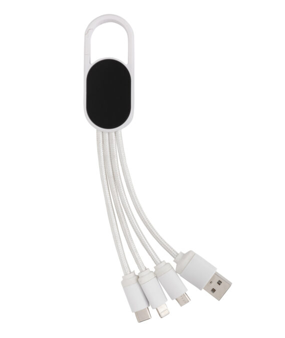 XD Collection 4-in-1 cable with carabiner clip