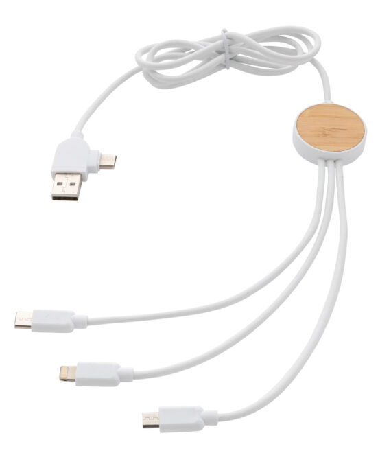 XD Collection RCS recycled plastic Ontario 6-in-1 cable