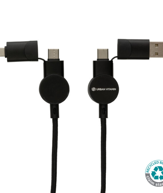 Urban Vitamin Oakland RCS recycled plastic 6-in-1 fast charging 45W cable