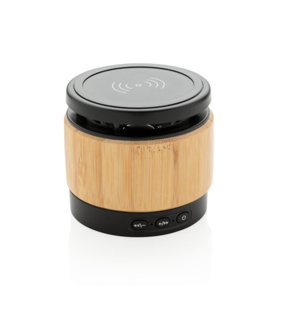 XD Collection Bamboo wireless charger speaker