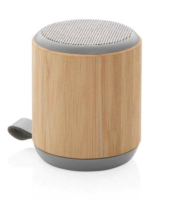 XD Collection Bamboo and fabric 3W wireless speaker