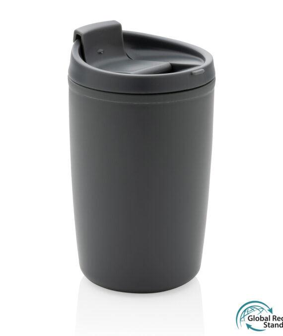 XD Collection GRS Recycled PP tumbler with flip lid