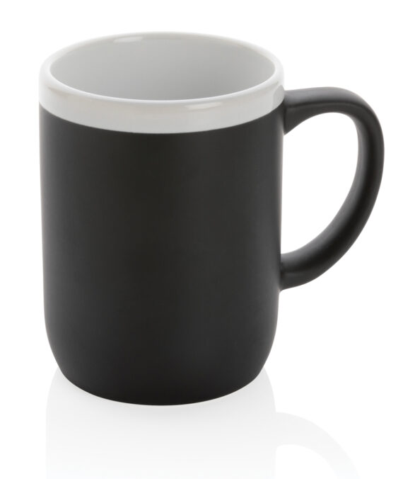 XD Collection Ceramic mug with white rim