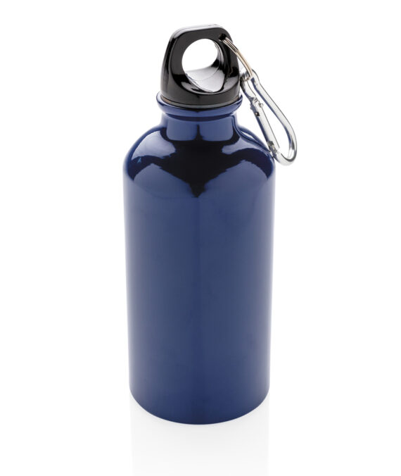 XD Collection Aluminium reusable sport bottle with carabiner