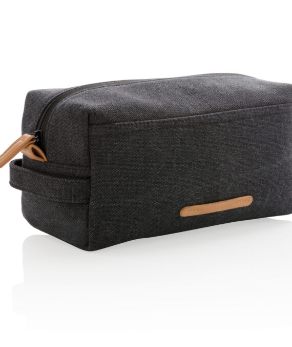 XD Collection Canvas toiletry bag PVC free