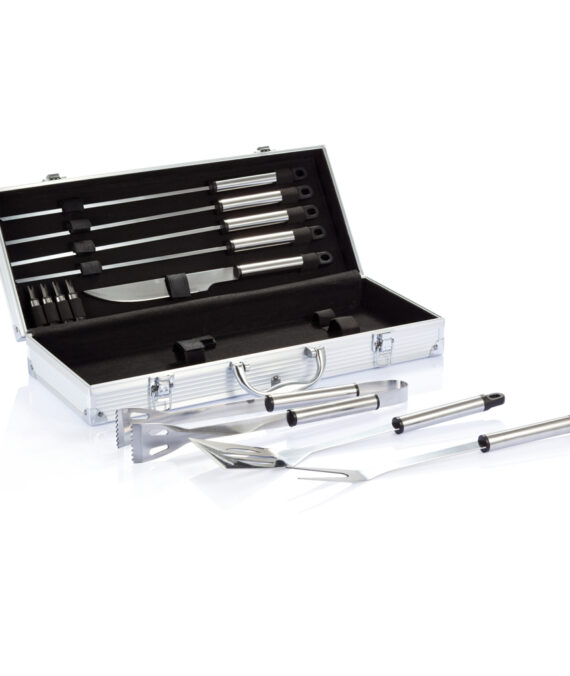 XD Collection 12 pcs barbecue set in aluminium box