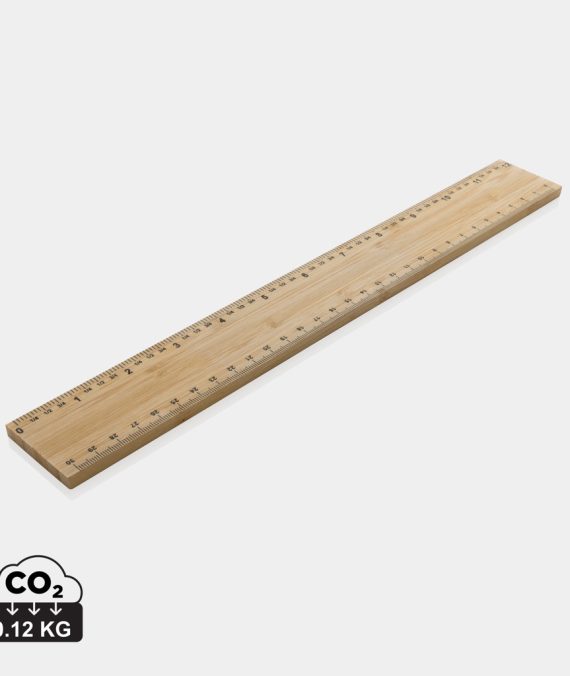 XD Collection Timberson extra thick 30cm double sided bamboo ruler