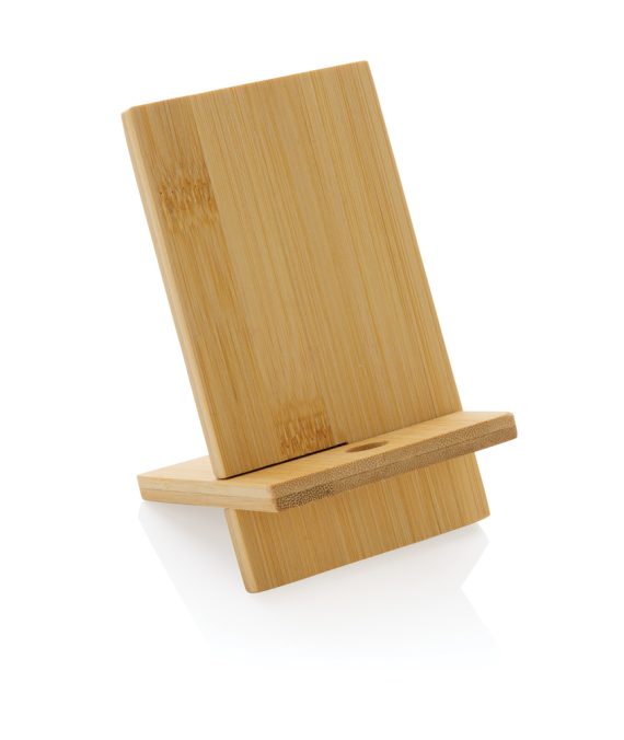 XD Collection Bamboo phone stand in kraft box