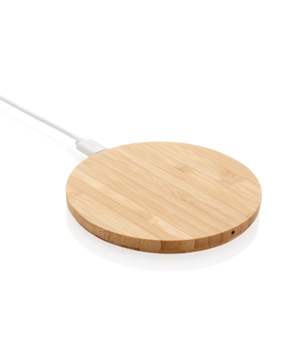 XD Collection Bamboo 5W round wireless charger
