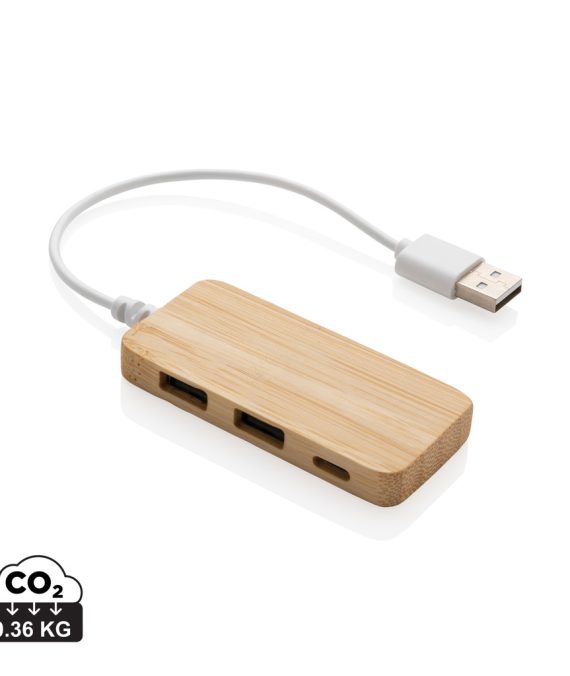 XD Collection Bamboo hub with Type-C