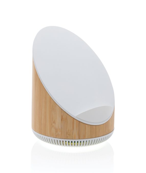 XD Xclusive Ovate bamboo 5W speaker with 15W wireless charger