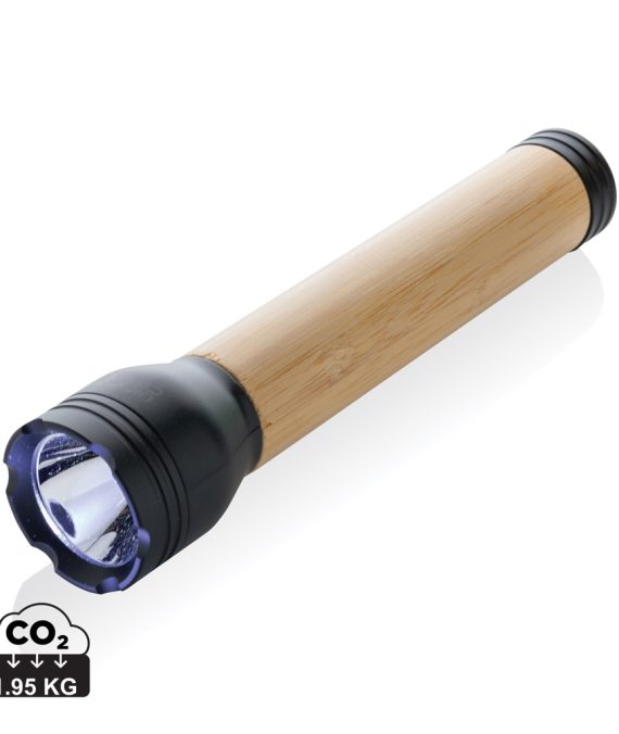XD Collection Lucid 5W RCS certified recycled plastic & bamboo torch