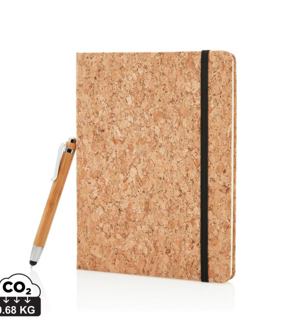 XD Collection A5 notebook with bamboo pen including stylus