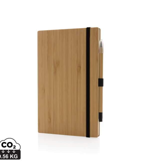 XD Collection Bamboo notebook and infinity pencil set