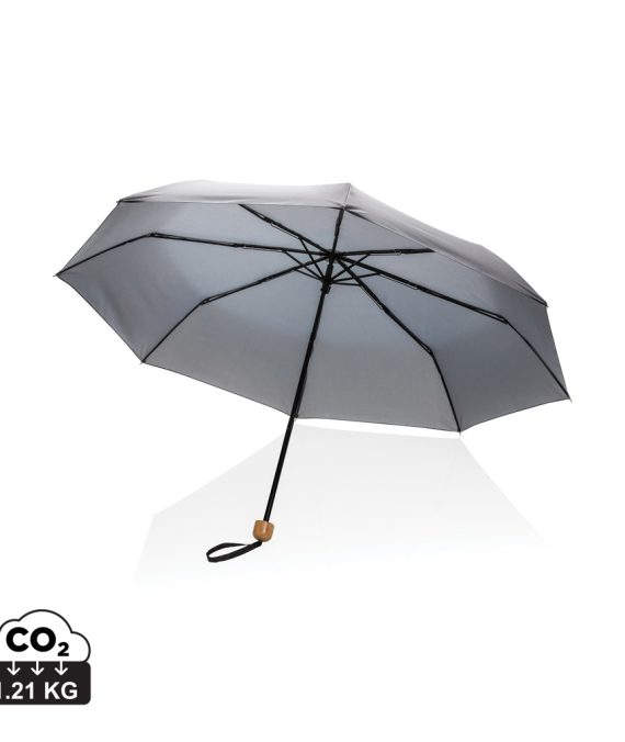 XD Collection 20.5″ Impact AWARE™ RPET 190T Pongee bamboo mini umbrella