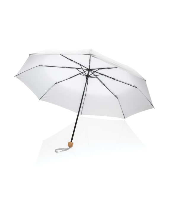 XD Collection 20.5″ Impact AWARE™ RPET 190T Pongee bamboo mini umbrella