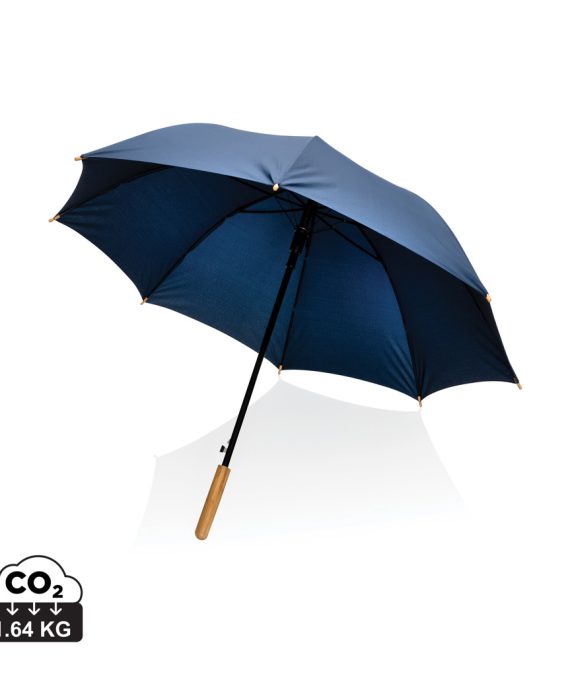 XD Collection 23″ Impact AWARE™ RPET 190T auto open bamboo umbrella