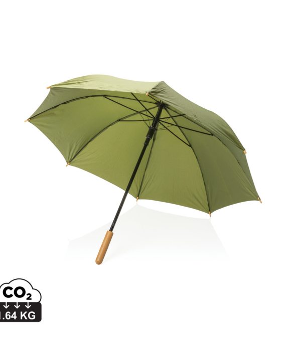 XD Collection 23″ Impact AWARE™ RPET 190T auto open bamboo umbrella