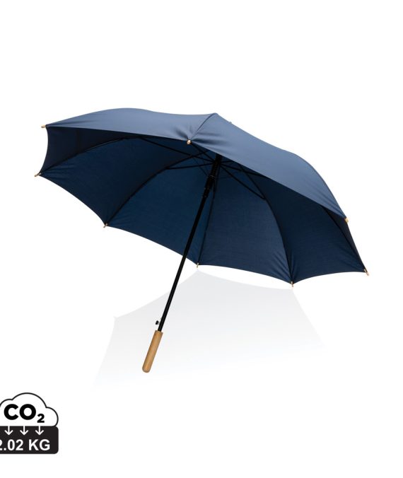 XD Collection 27″ Impact AWARE™ RPET 190T auto open bamboo umbrella