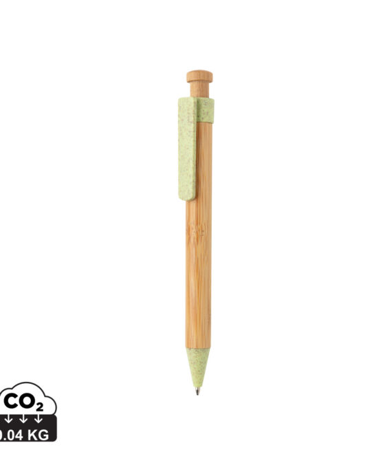 XD Collection Bamboo pen with wheatstraw clip