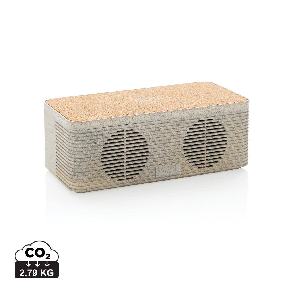 XD Collection Wheatstraw wireless charging speaker