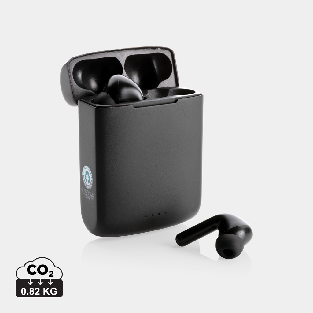 XD Xclusive Skywave RCS recycled plastic solar earbuds