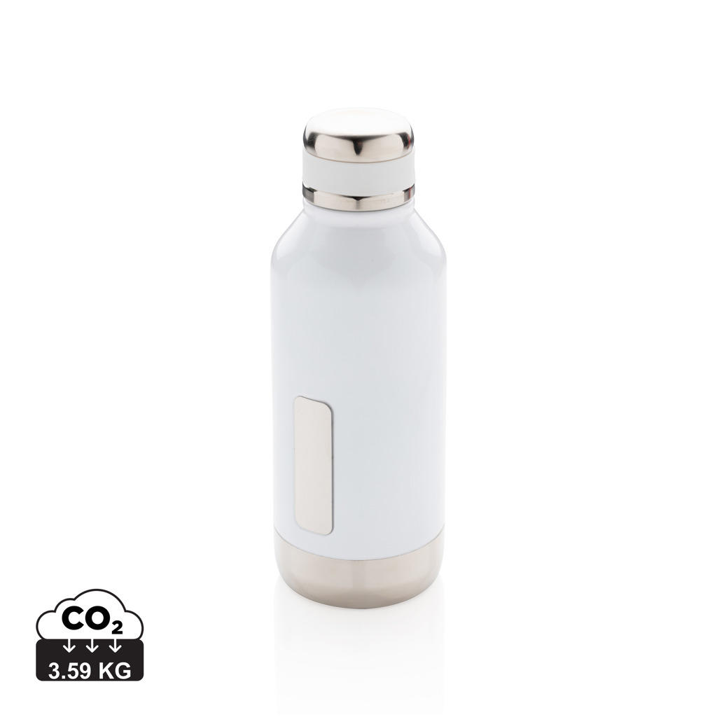 XD Collection Leak proof vacuum bottle with logo plate