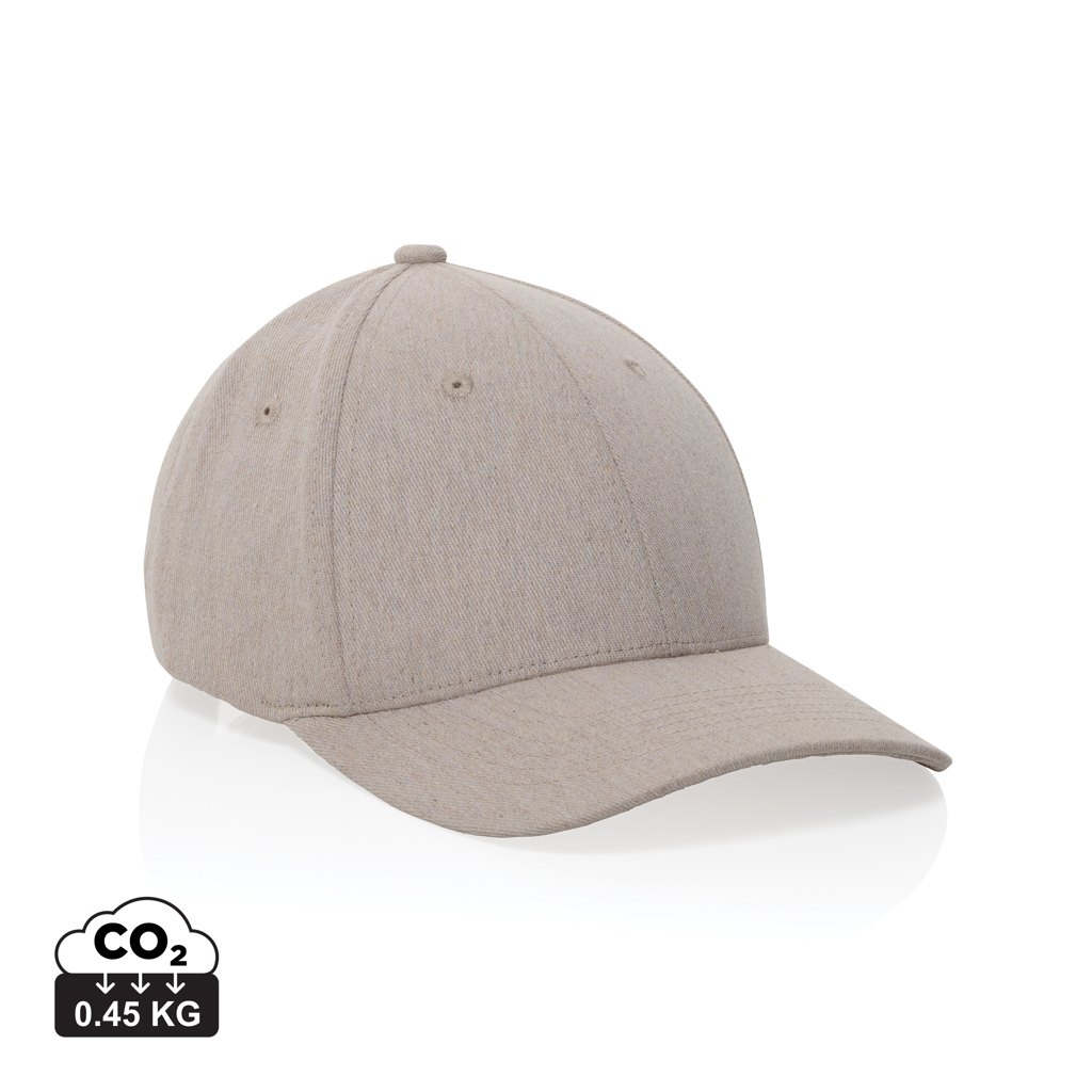 XD Collection Milo AWARE™ recycled heather 6 panel cap 200gr