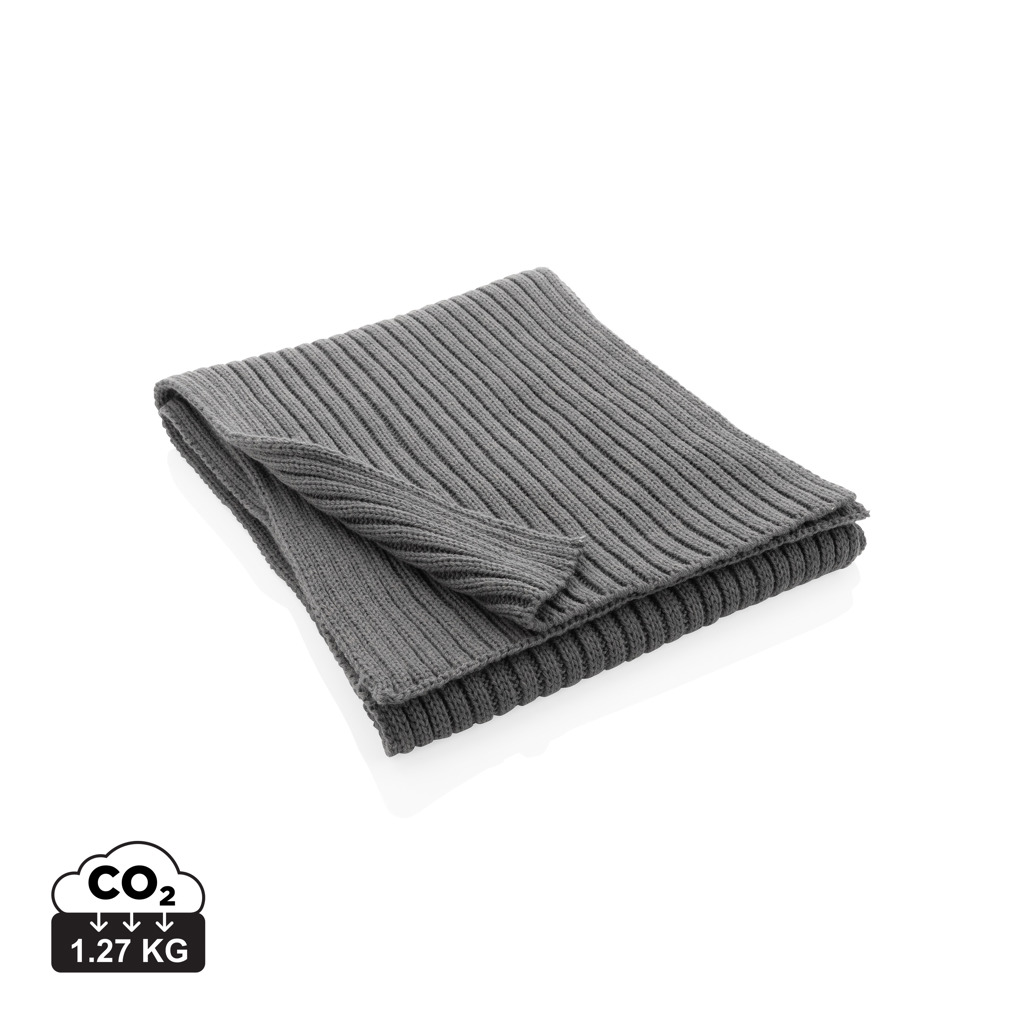 XD Collection Impact AWARE™ Polylana® knitted scarf 180 x 25cm