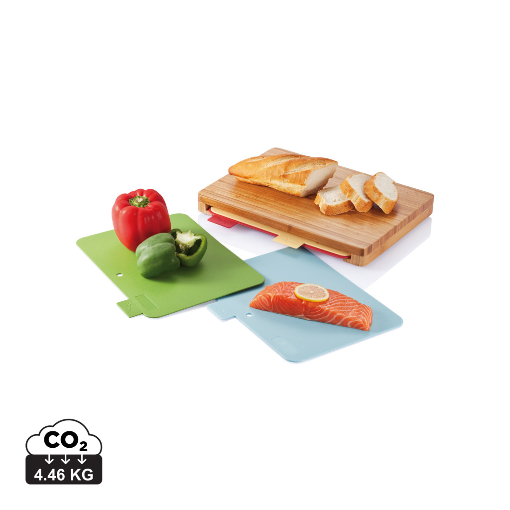 XD Collection Cutting board with 4pcs hygienic boards