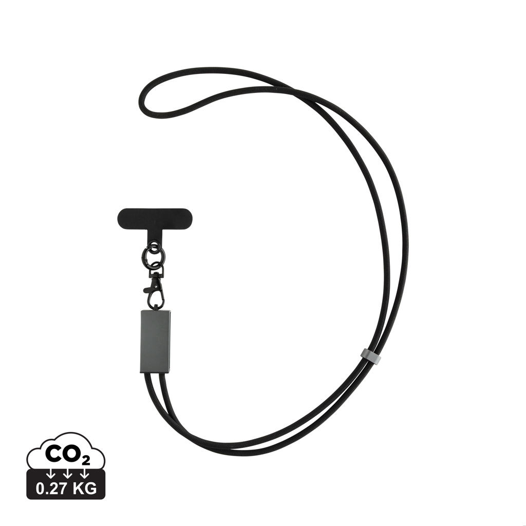XD Xclusive Terra RCS recycled PET phone cord with 60W dual charge cable