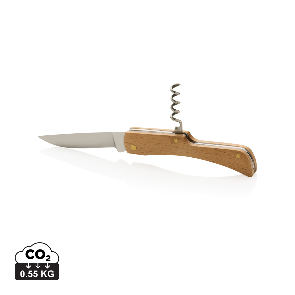 XD Collection Wooden knife with bottle opener
