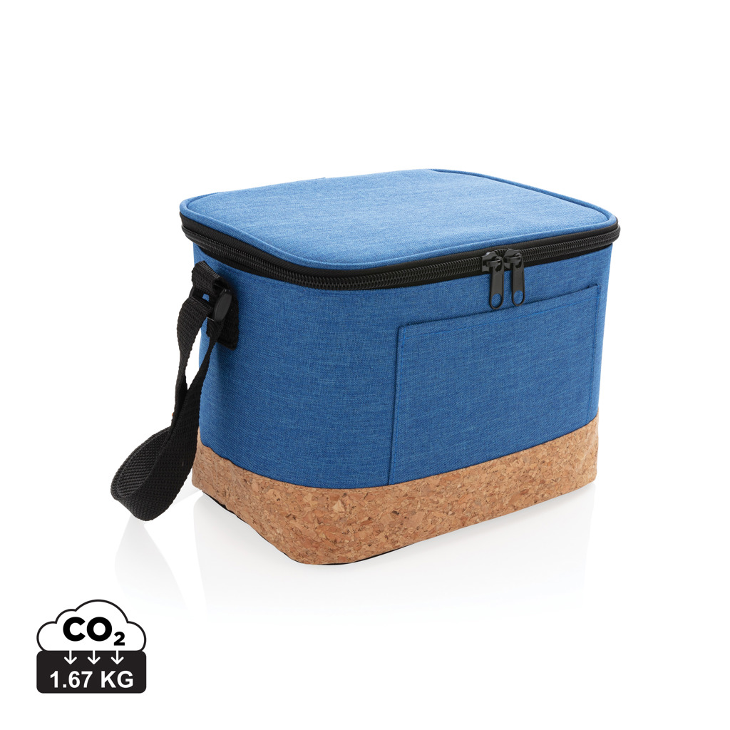 XD Collection Two tone cooler bag with cork detail