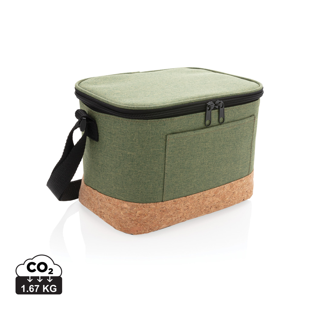 XD Collection Two tone cooler bag with cork detail
