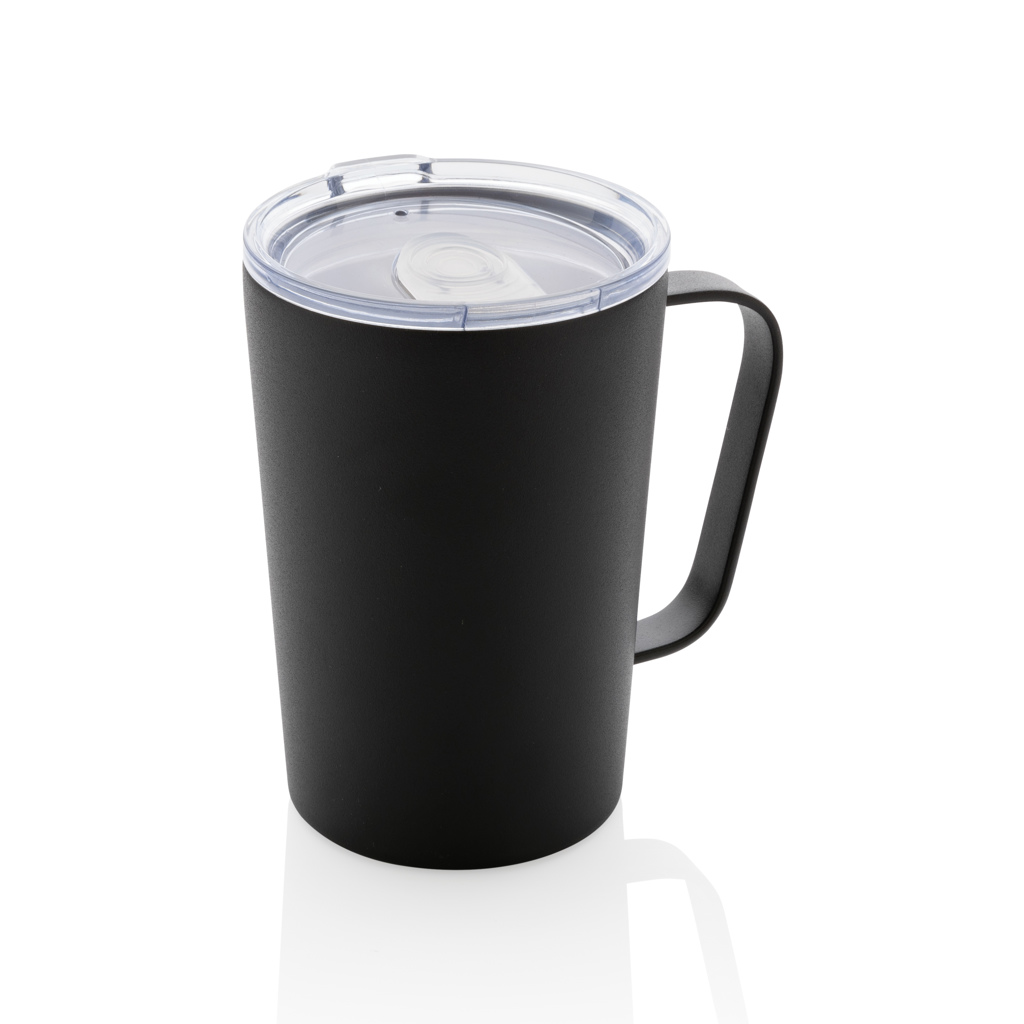 XD Collection RCS Recycled stainless steel modern vacuum mug with lid