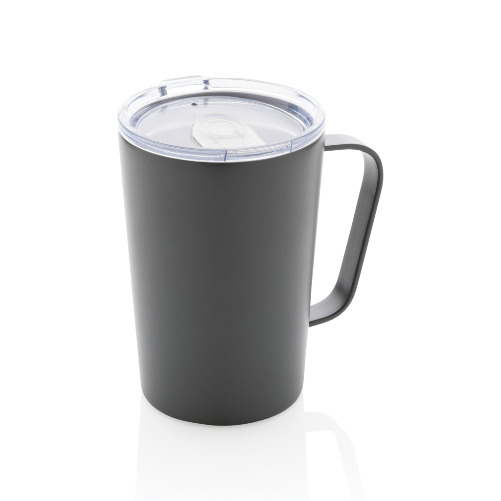 XD Collection RCS Recycled stainless steel modern vacuum mug with lid
