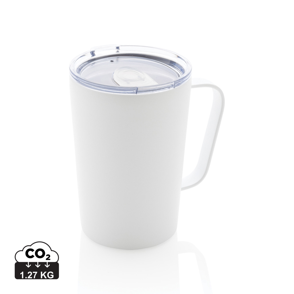 XD Collection RCS Recycled stainless steel modern vacuum mug with lid