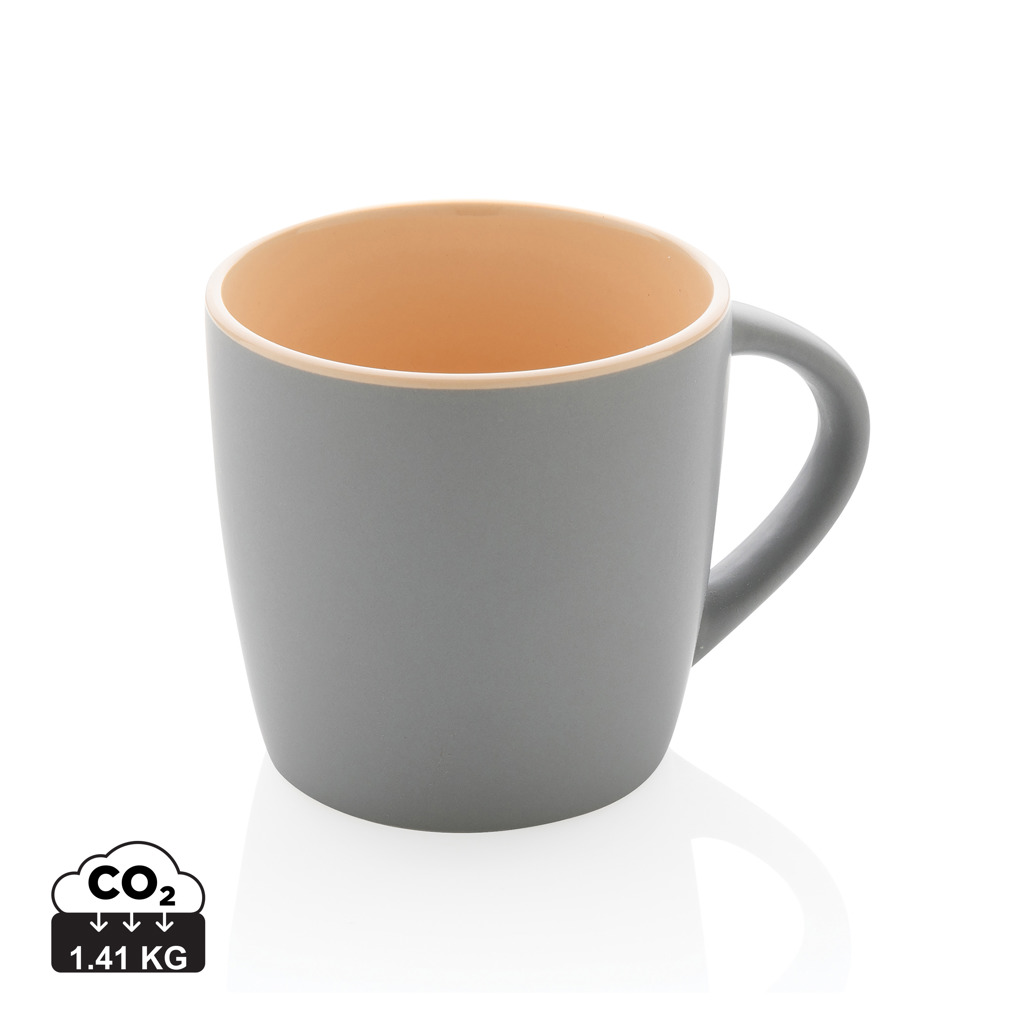 XD Collection Ceramic mug with coloured inner 300ml