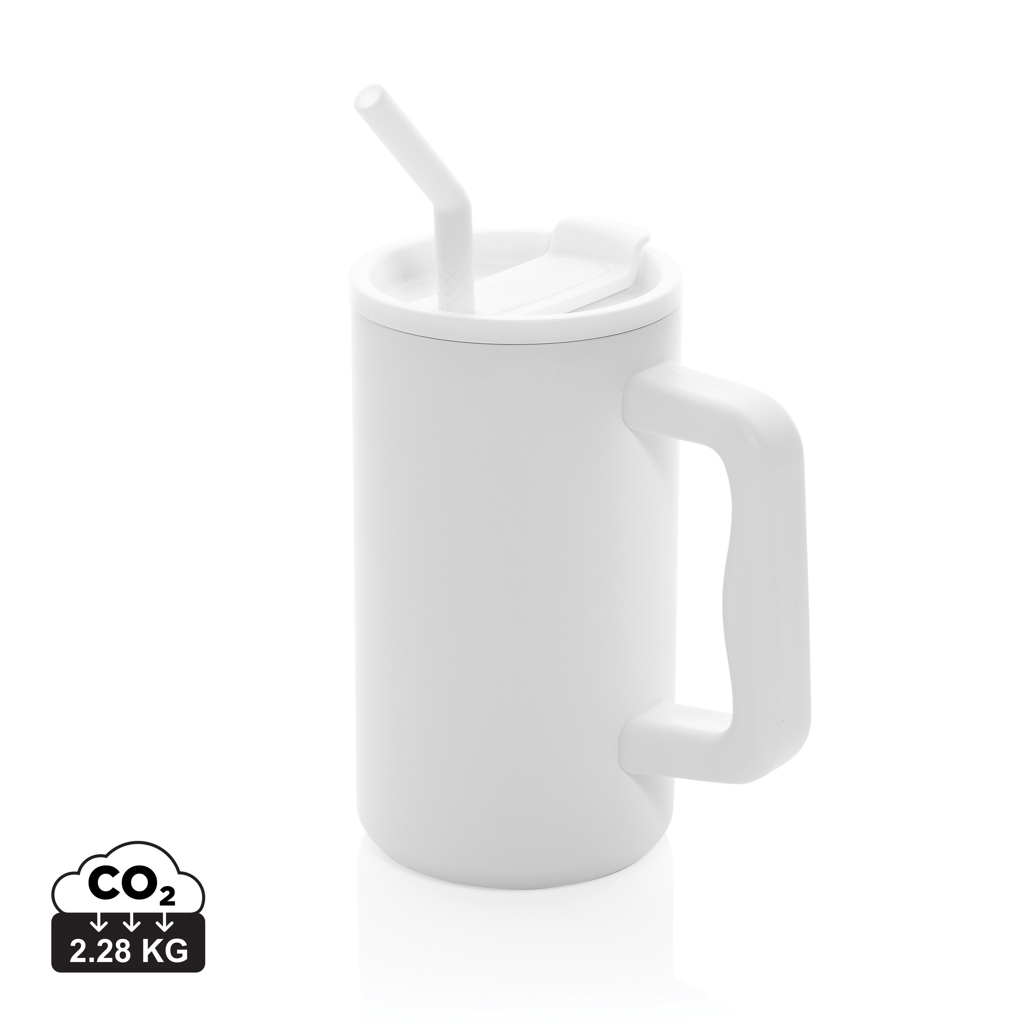 XD Collection Cube RCS certified recycled steel mug 800ml