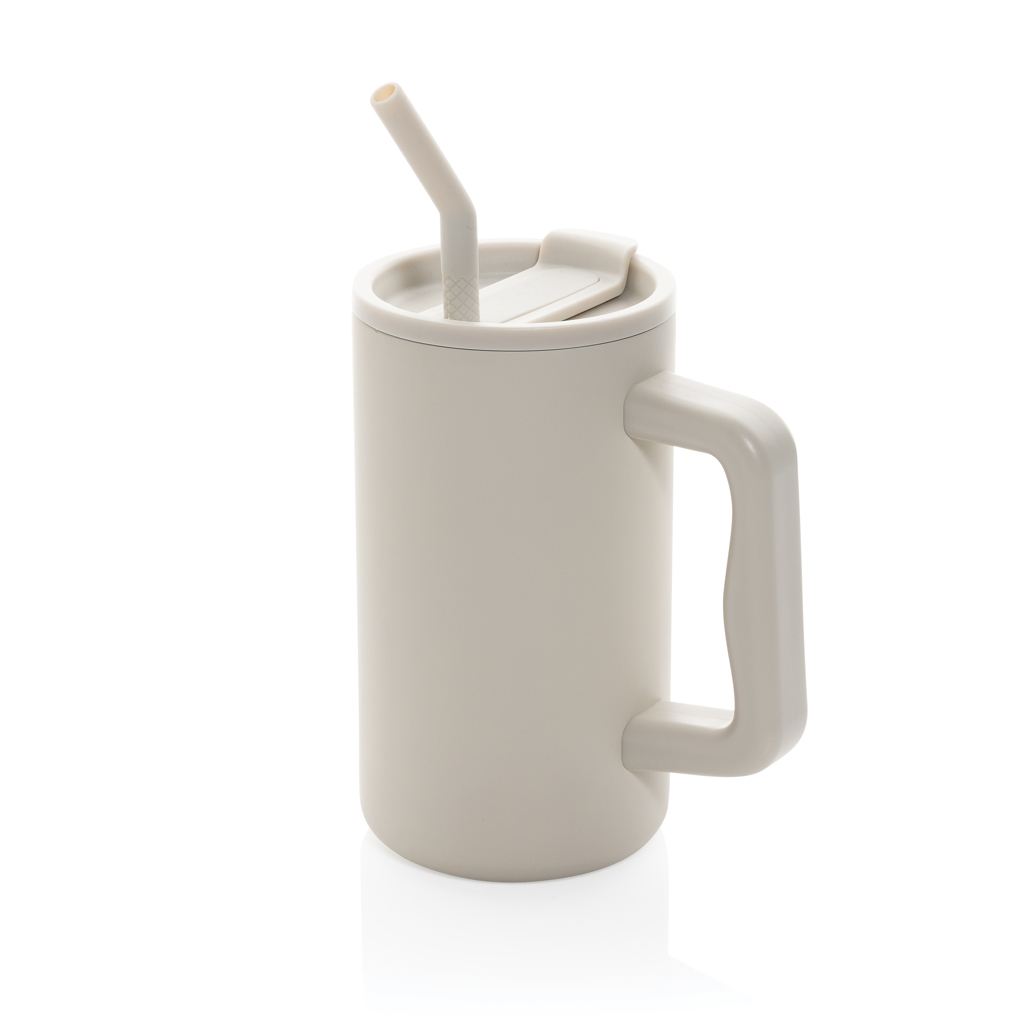 XD Collection Cube RCS certified recycled steel mug 800ml