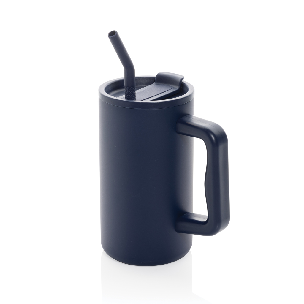 XD Collection Cube RCS certified recycled steel mug 800ml