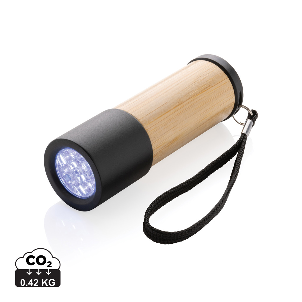 XD Collection Bamboo and RCS certfied recycled plastic torch