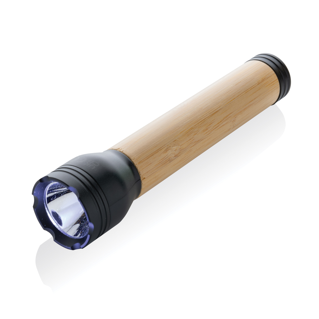 XD Collection Lucid 5W RCS certified recycled plastic & bamboo torch