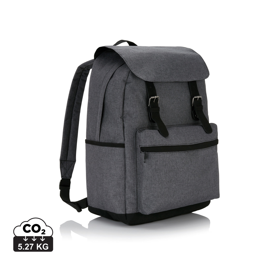 XD Collection Laptop backpack with magnetic buckle straps