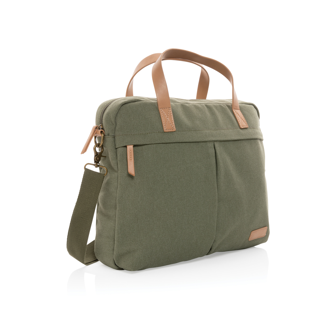 XD Collection Impact AWARE™ 16 oz. recycled canvas laptop bag