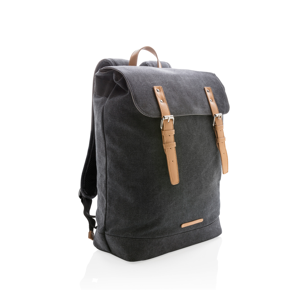XD Collection Canvas laptop backpack PVC free