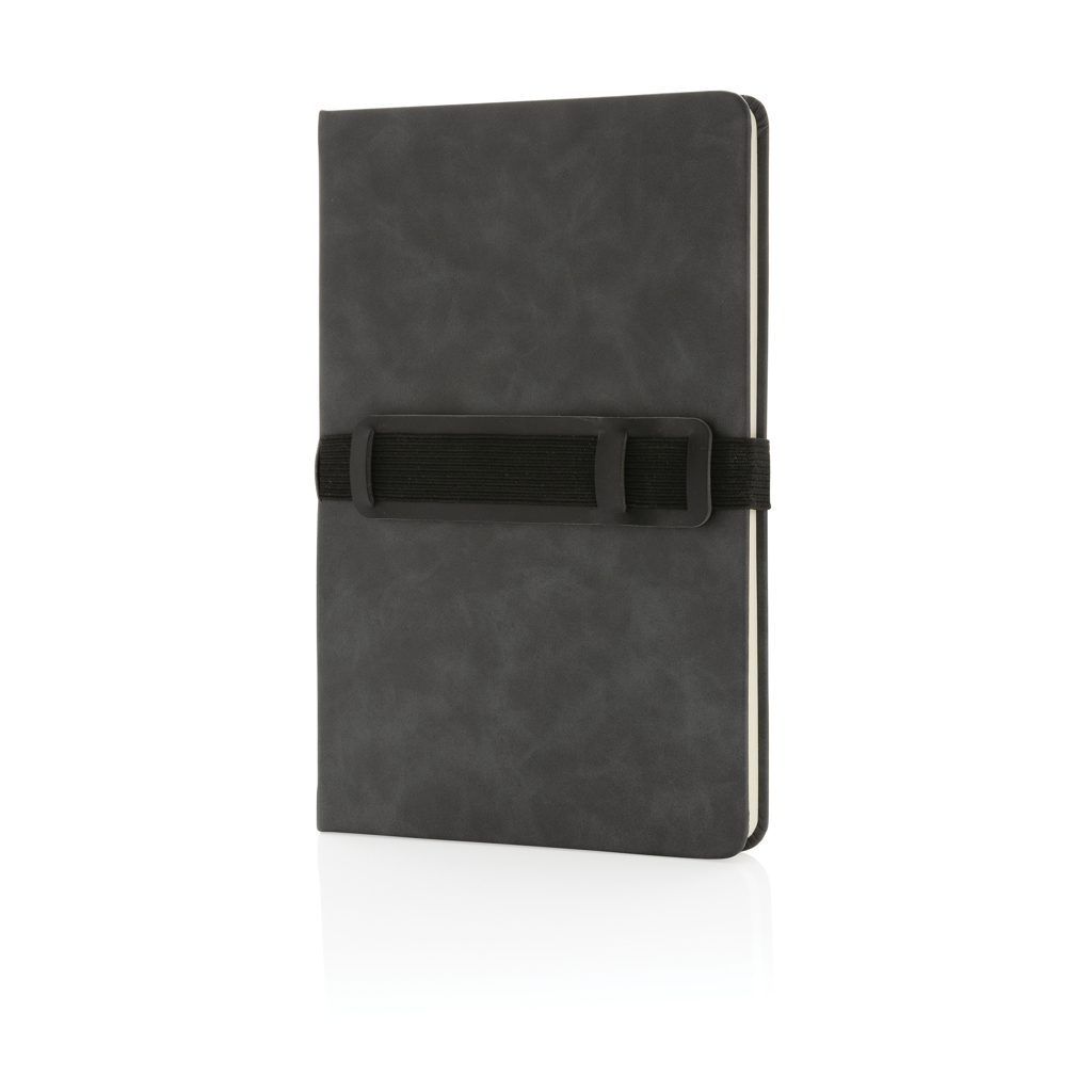 XD Collection Deluxe hardcover PU notebook A5 with phone and pen holder